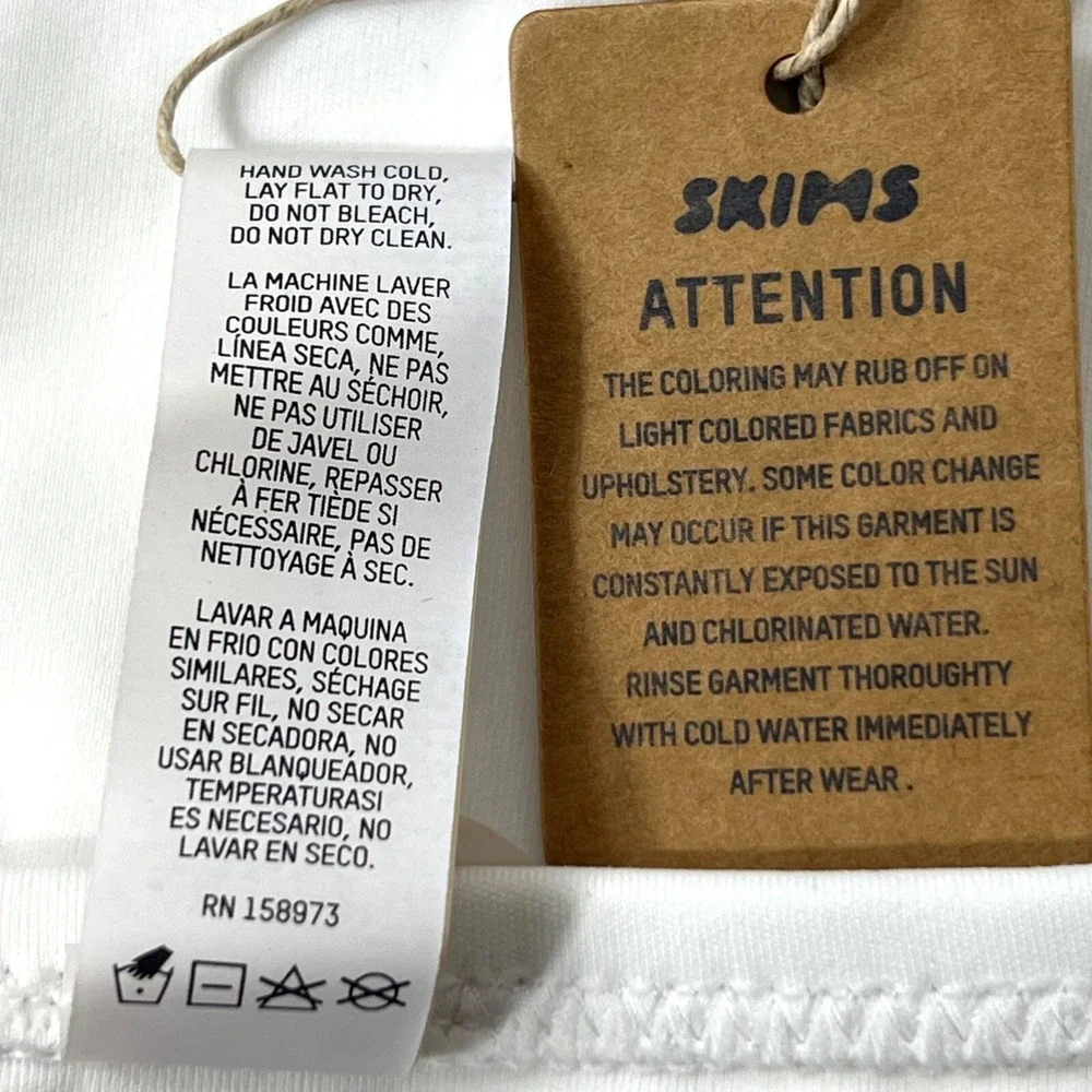 SKIMS Shaping Swim Dipped Bikini Bottom Marble Womens XL
